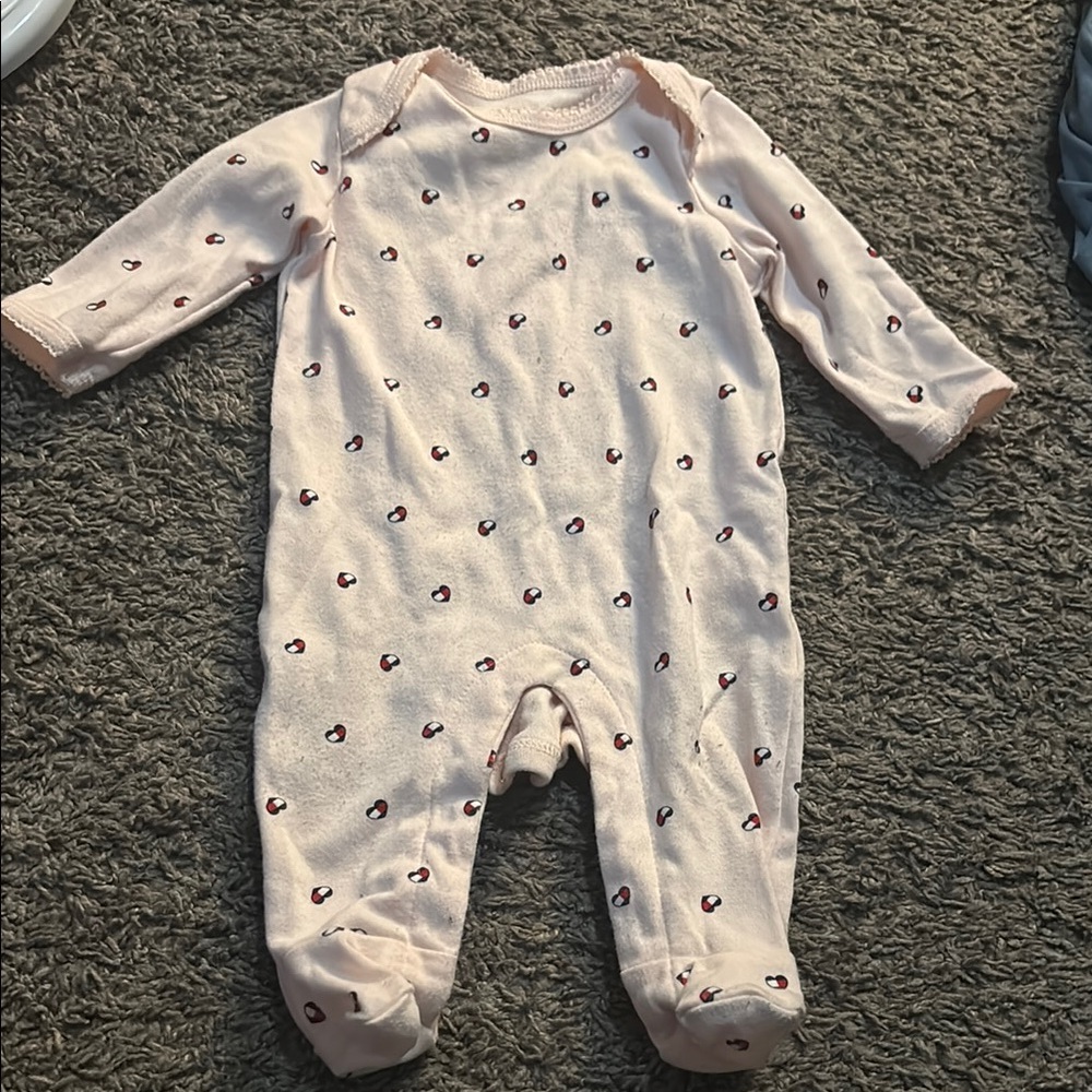 Tommy Hilfiger Pink Footie One Piece
